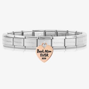 Nomination CLASSIC Composable Limited Edition Rose Gold Heart Best Mam Ever Bracelet 030000 + 431802/03