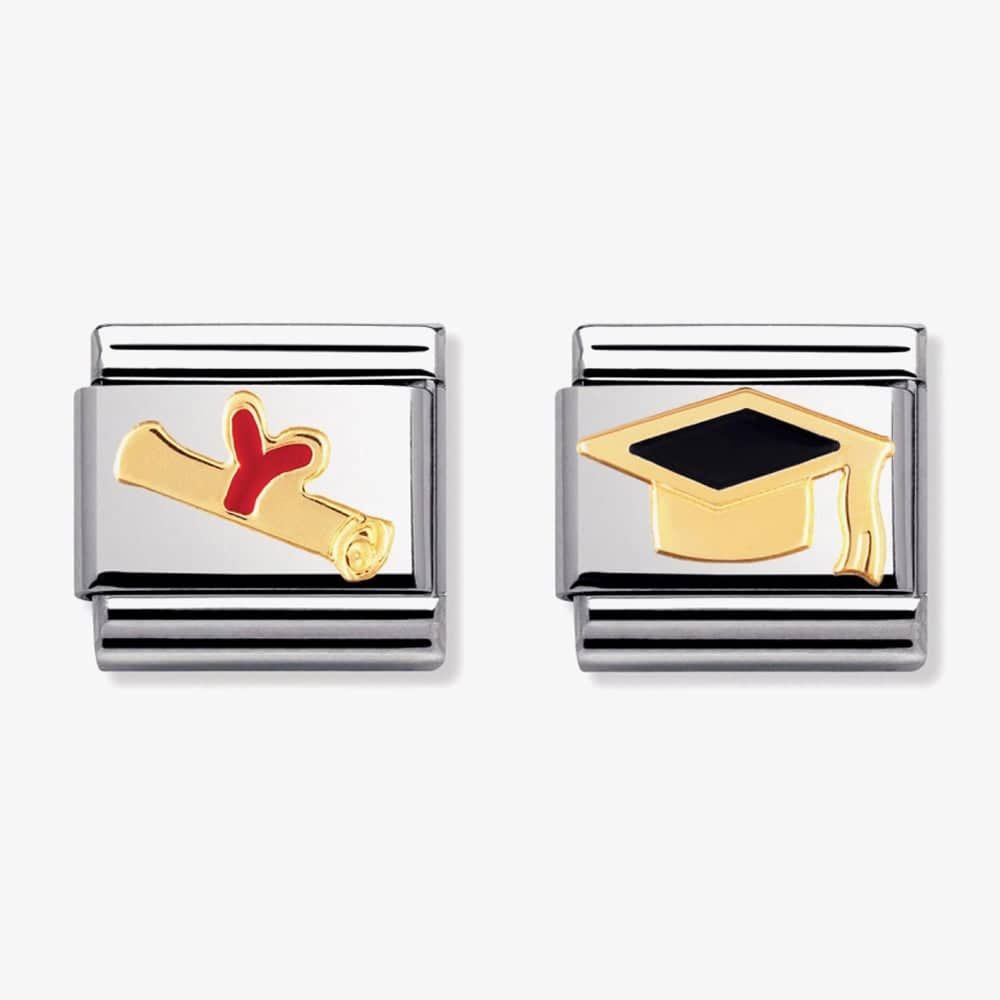 Nomination CLASSIC Gold Graduation Celebration Charm Set NOM-BND-102