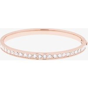 Ted Baker Clemara Rose Gold Finish Hinged Crystal Bangle TBJ1567-24-02