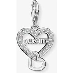 THOMAS SABO Silver Daughter Pave Heart Charm 1267-051-14