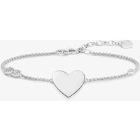 THOMAS SABO Silver Tone Heart with Infinity Bracelet A1486-051-14 - Image 2
