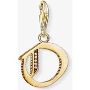THOMAS SABO Gold Plated Cubic Zirconia O Charm 1621-414-39