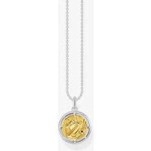 THOMAS SABO Silver Two Colour Anchor Disc Necklace KE2136-849-7-L45V