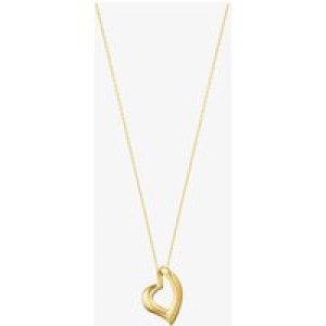 Georg Jensen Hearts of Georg Jensen 18ct Yellow Gold Plated Open Heart Necklace 10012162