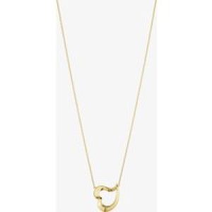 Georg Jensen Hearts of Georg Jensen 18ct Yellow Gold Love Leaf Heart Necklace 20001068