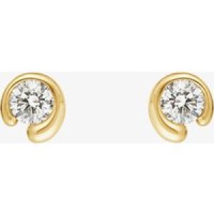 Georg Jensen Mercy 18ct Yellow Gold 0.40ct Diamond Stud Earrings 20001079