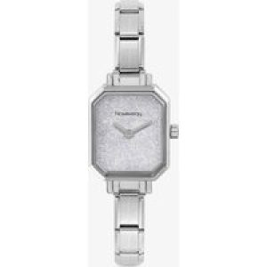 Nomination CLASSIC Paris Silver Glitter Rectangular Dial Bracelet Watch 076030/023