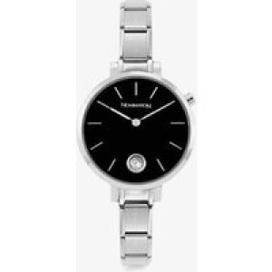 Nomination Ladies Composable Time Black Cubic Zirconia Dial Bracelet Watch 076033/012