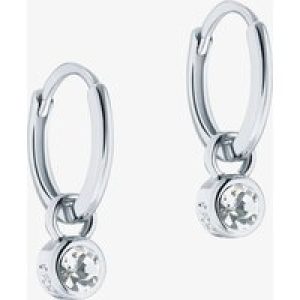 Ted Baker SINALAA Silver Tone Crystal Huggie Earrings TBJ3028-01-02
