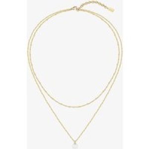BOSS Cora Gold-Tone Two-Row Chain Necklace 1580206