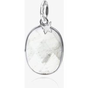 Chrysalis Silver Faceted Clear Crystal Oval Pendant CRPABS-CR