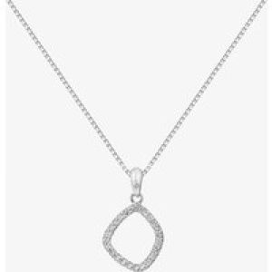 Hot Diamonds Behold White Topaz Statement Necklace DP829
