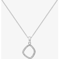 Hot Diamonds Behold White Topaz Statement Necklace DP829 - Image 2