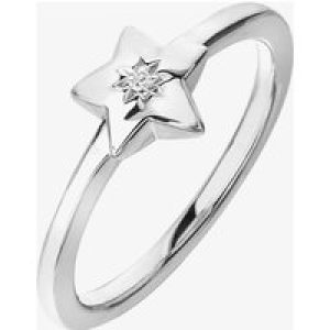 Hot Diamonds Sterling Silver Star Icon Ring DR242/O