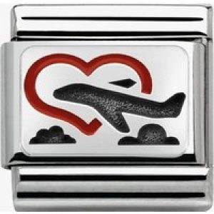 Nomination CLASSIC Silvershine Plates Honeymoon Charm 330208/02