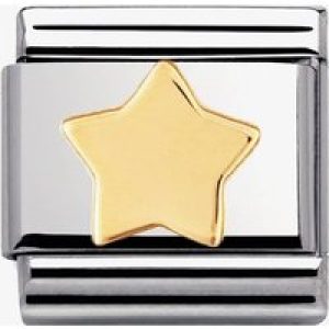 Nomination CLASSIC Gold Daily Life Flat Star Charm 030110/17