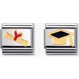 Nomination CLASSIC Gold Graduation Celebration Charm Set NOM-BND-102