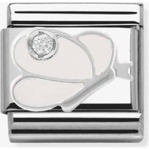 Nomination CLASSIC Silvershine  White Butterfly Charm 330305/08