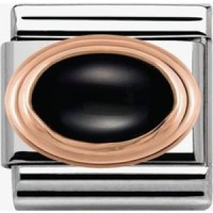 Nomination CLASSIC Rose Gold Black Agate Charm 430501/02