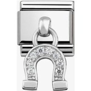 Nomination CLASSIC Silvershine Cubic Zirconia Horseshoe Charm 331800/03
