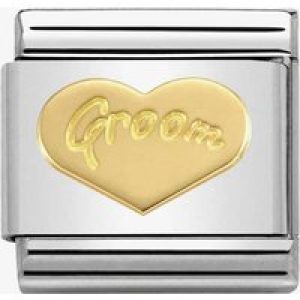 Nomination CLASSIC Gold Symbols Groom Heart Charm 030162/34