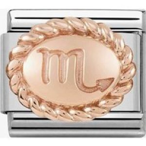 Nomination CLASSIC Rose Gold Oval Zodiac Scorpio Charm 430109/08