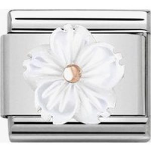 Nomination CLASSIC Rose Gold Mother Of Pearl Flower Charm 430510/02