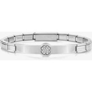 Nomination Trendsetter Stainless Steel & Cubic Zirconia Four Leaf Clover Bracelet 021133/006