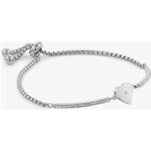 Nomination Milleluci Stainless Steel  Heart Toggle Pave Half Bangle 028003/022