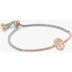 Nomination Milleluci Rose Gold Finish Pave Tree of Life Toggle Half Bangle 028005/017