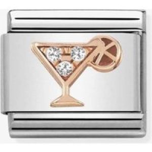 Nomination CLASSIC Rose Gold Symbols Cubic Zirconia Cocktail Charm 430305/28