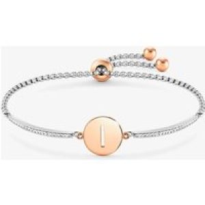 Nomination Milleluci Two-Tone Initial I Half Bangle Toggle Bracelet 028007/009