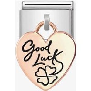 Nomination CLASSIC Composable Rose Gold Good Luck Heart Pendant Charm 431803/07*