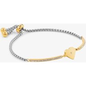 Nomination Milleluci Gold Finish Cubic Zirconia Heart Bracelet 028006/022