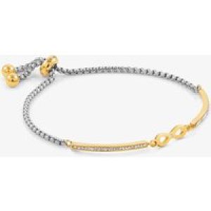 Nomination Milleluci Gold Finish Cubic Zirconia Infinity Bracelet 028006/024