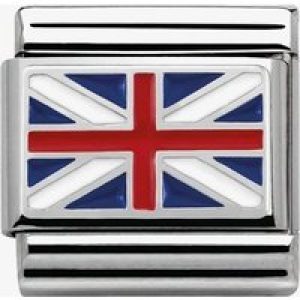 Nomination CLASSIC Silvershine Flags Great Britain Charm 330207/04