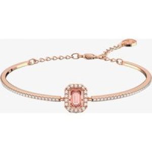 Swarovski Millenia Rose Gold Tone Plated Pink & White Crystal Bangle 5620555