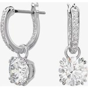 Swarovski Ladies Constella Silver Hoop Dropper Earrings 5636717