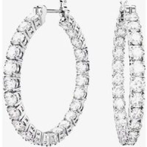 Swarovski Matrix White Cubic Zirconia Hoop Earrings 5647715