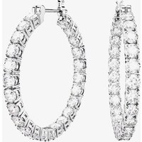 Swarovski Matrix White Cubic Zirconia Hoop Earrings 5647715 - Image 2
