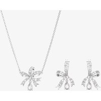Swarovski Volta Bow Pendant & Earring Jewellery Set 5660118 - Image 2