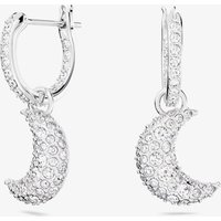 Swarovski Luna White Rhodium Plated Dropper Earrings 5666157 - Image 2