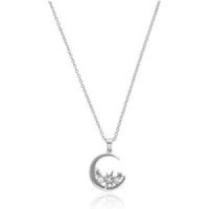 Olivia Burton Celestial Girls Necklace OBJCLN34 Stone Set SS Tone