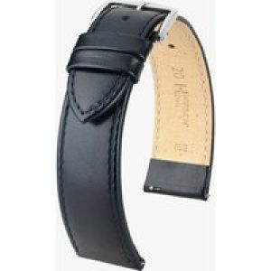 HIRSCH OSIRIS Medium 14mm Black Calf Leather Watch Strap 034 75 1 50-2-14