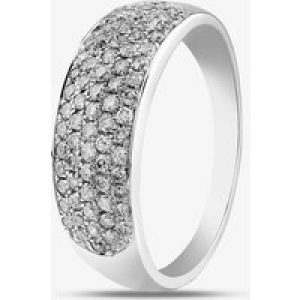 9ct White Gold 1.00ct Diamond Pave Ring THR2910-100 9Kw O