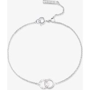 Olivia Burton Bejewelled Interlink Chain Silver Tone Bracelet OBJCOB09
