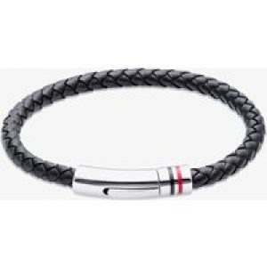 Unique Black Leather Braided Bracelet B533BL/21CM