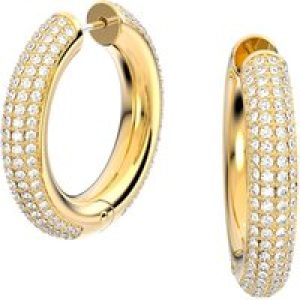 Swarovski Dextera Yellow Gold Plated Pav&eacute; Hoop Earrings 5618305