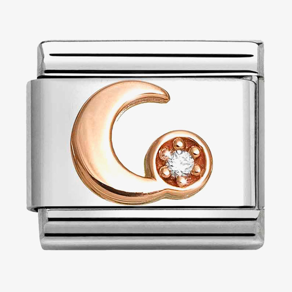 Nomination CLASSIC Rose Gold Symbols White Moon Charm 430305/45