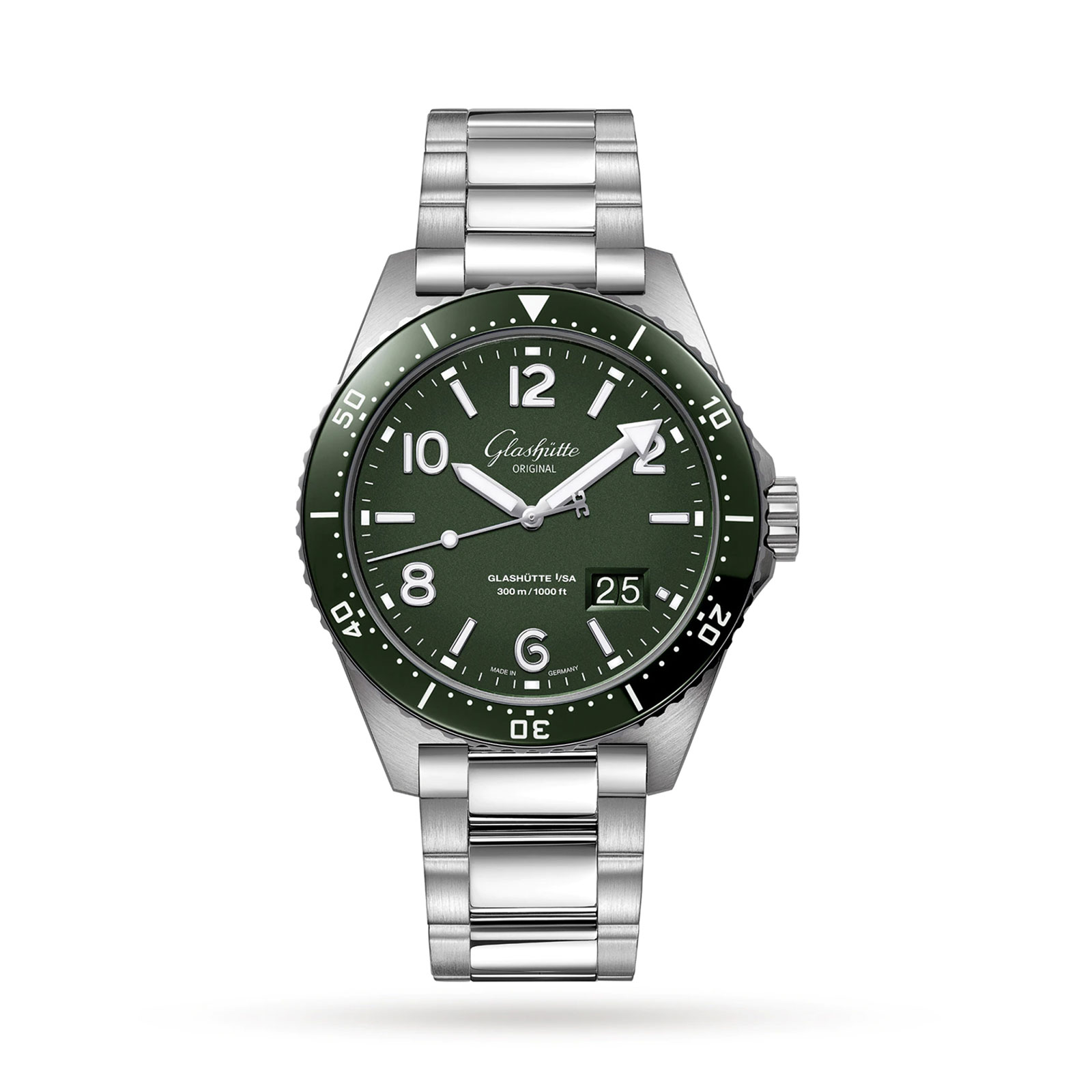 Glashütte Authentic SeaQ Landscape Date Automated 43mm Mens Watch 13613078370